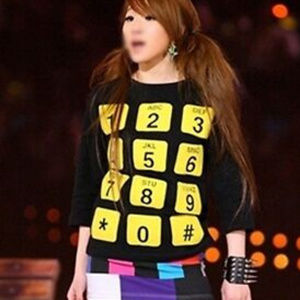 K-Pop Telephone Buttons Sweater